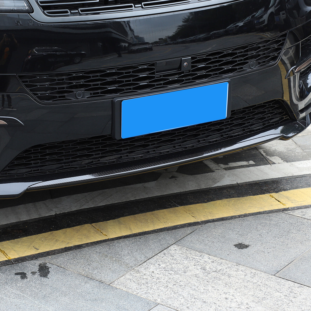 ABS Carbon Fiber Front Center Bumper Trim For LR Range Rover Sport L461 2023+ 12