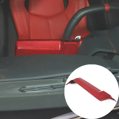 Red Real Carbon Fiber Full Interior Set Decor Trim Kit for Corvette C8 20-25 171