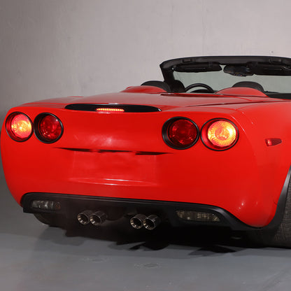 Matte Black Tail Light Lamp Cover Trim Ring Overlay For Corvette C6 2005-2013 17