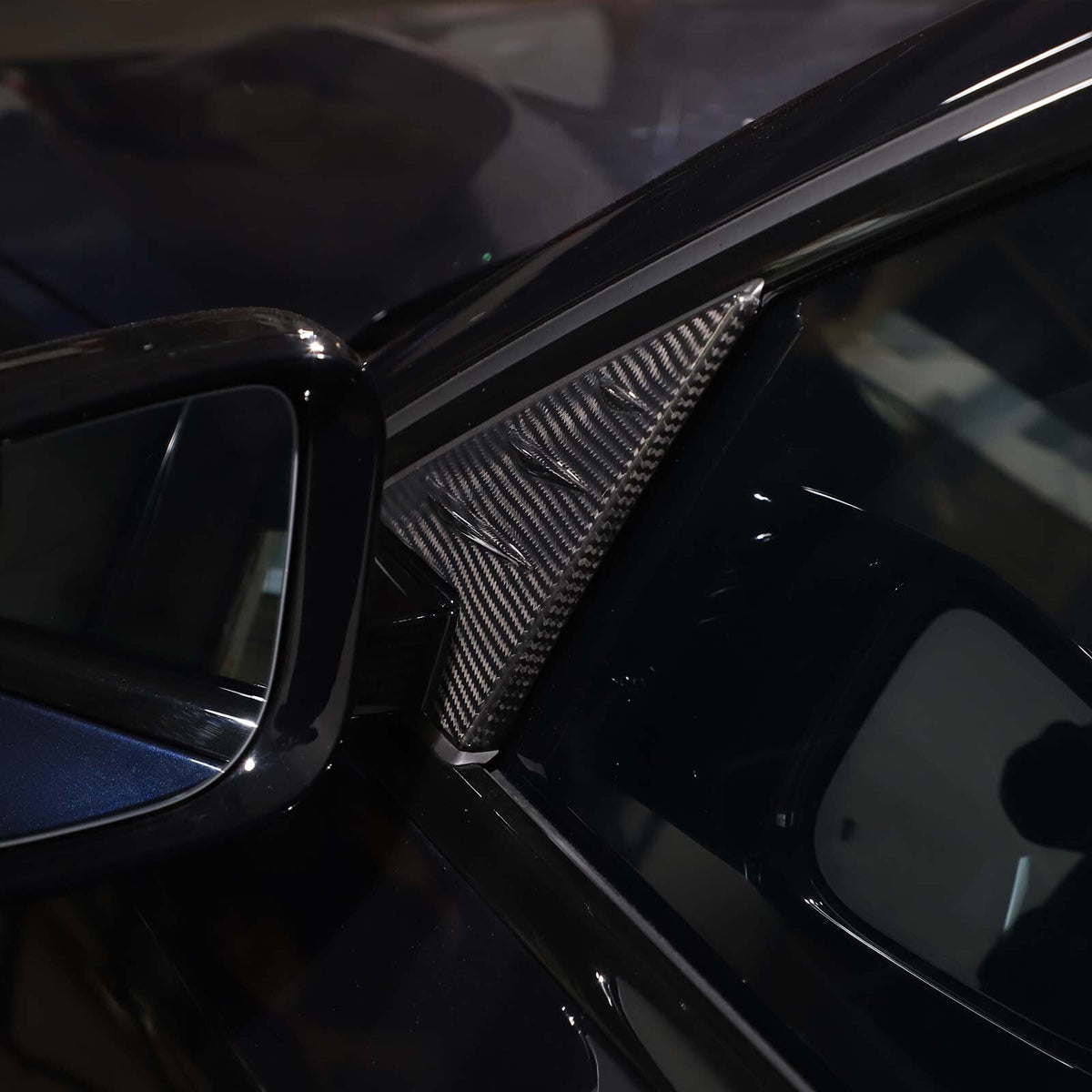 Real Carbon fiber anti-wind buffeting deflector For BMW 3 Series G20 G28 2020-23 7