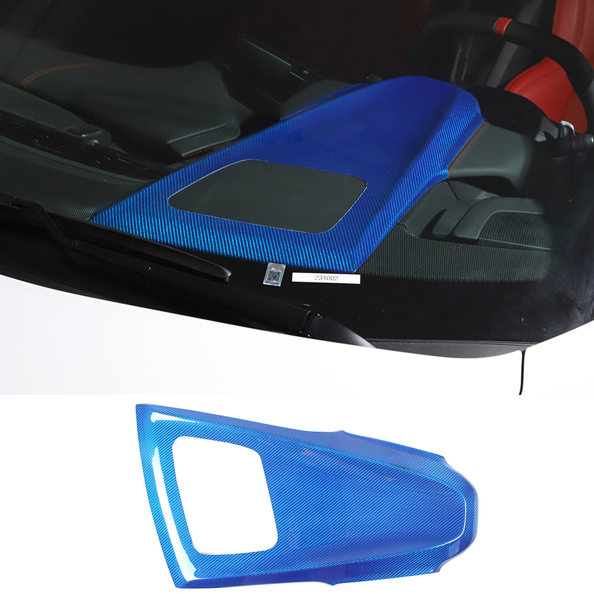 Blue Real Carbon Fiber Full Interior Set Decor Trim Kit for Corvette C8 20-25 - Variants 1-5 50
