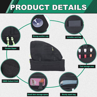 Black Rear Trunk Right Side Storage Bag Organizer For Honda Odyssey RB3 2014-24 10