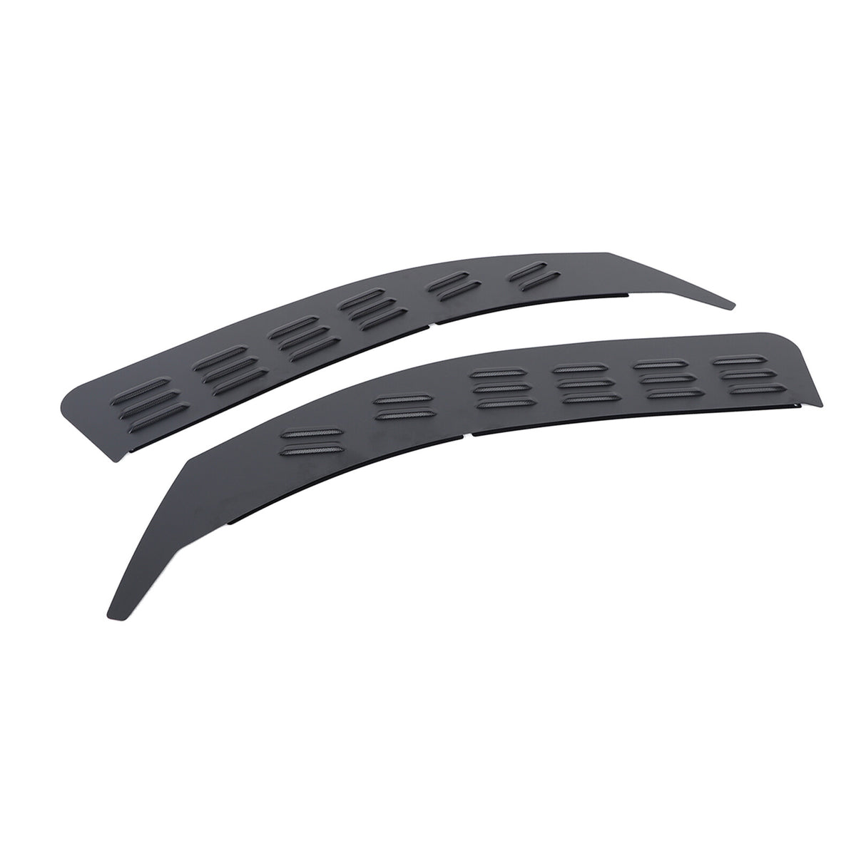 Black Alloy Front Window Louver Shutter Cover Trim For Toyota Tundra 2014-21 US 13