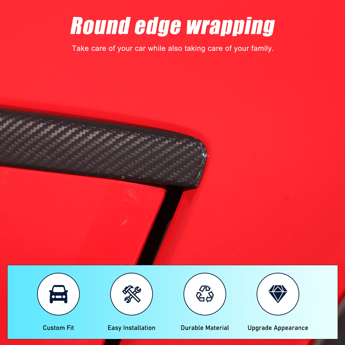 Real Carbon Fiber Side Fender Air Vent Trim For Corvette C6 GS/Grand Sport US 24