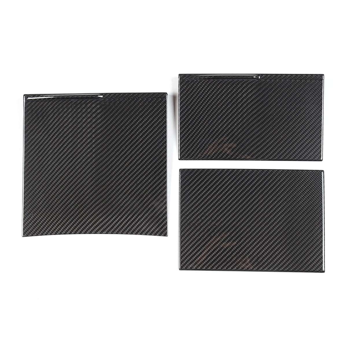 Real Dry Carbon Fiber Center Console Interior Trim Cover For Tesla Model 3 2023+ 39