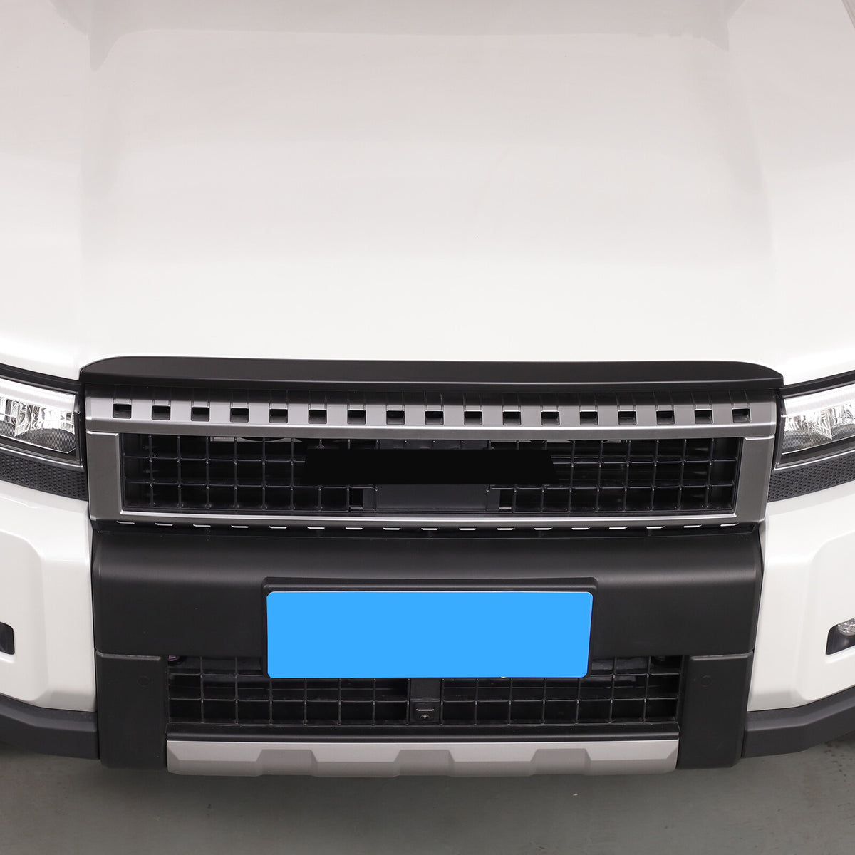Matt Black Front Grille Upper Engine Hood Trim For Toyota Land Cruiser LC250 24+ 10