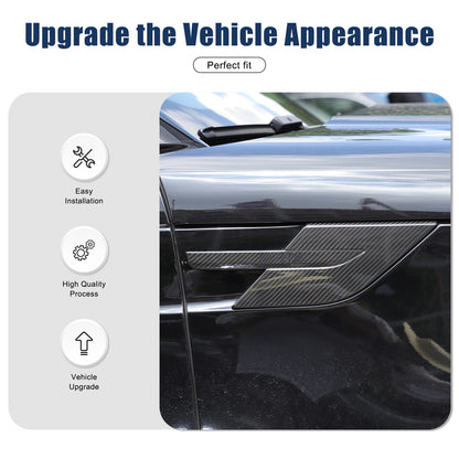 Real Carbon Fiber Hood Side Trim Cover Set for LR Range Rover Sport L461 2023+ 22