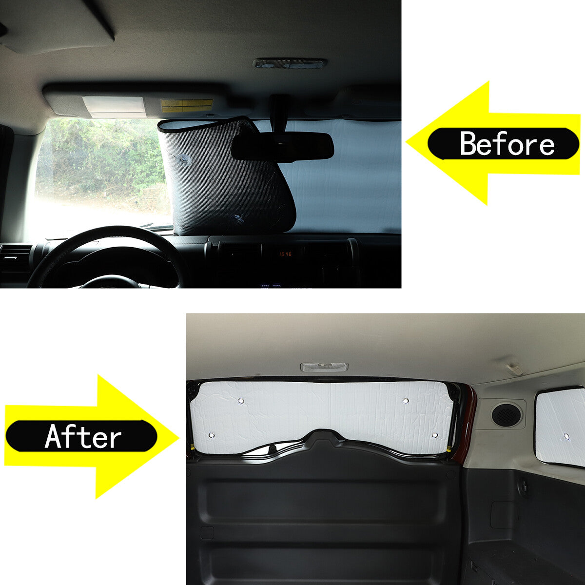 8pcs Full Window Sunshade UV Protection Visor For Toyota FJ Cruiser 2007-2021 14