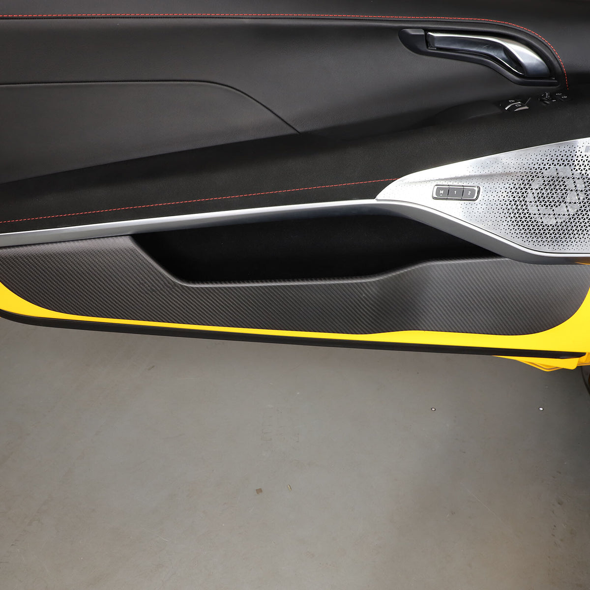 Matte Real Carbon fiber Interior Door Anti-Kick Trim Cover For Lotus EMIRA 22-25 23