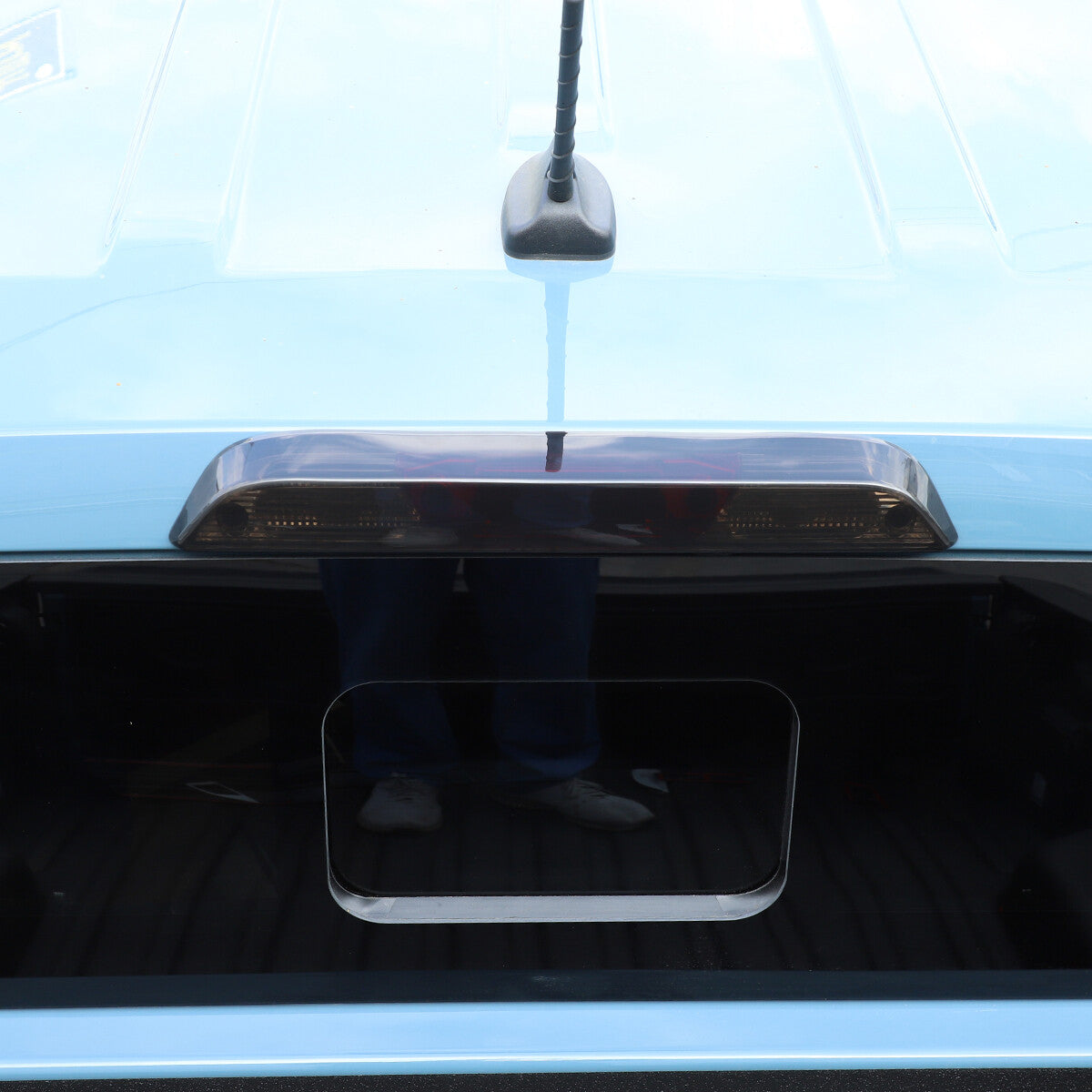 Smoked Black Front Rear Tail Light Emblem Cover Trim For Ford Maverick 2022-2024 41