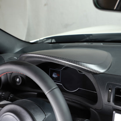 Matte Carbon Fiber Interior Dashboard Cover Trim For Toyotaa Subaru BRZ 2022 4