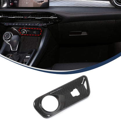 Real Carbon Fiber Cigarette Lighter Panel Trim For Alfa Romeo Tonale 10