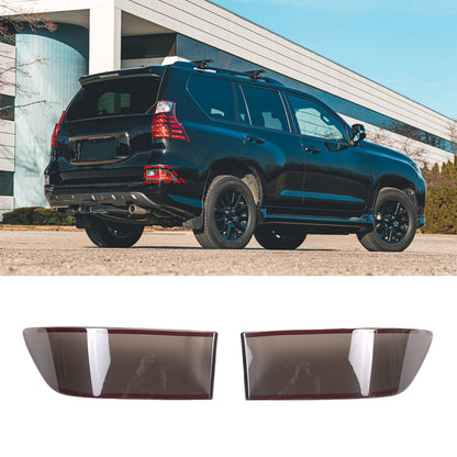 Smoked Black Rear Fog Tail Light Lamp Decor Cover Trim for Lexus GX460 2014-2023 11