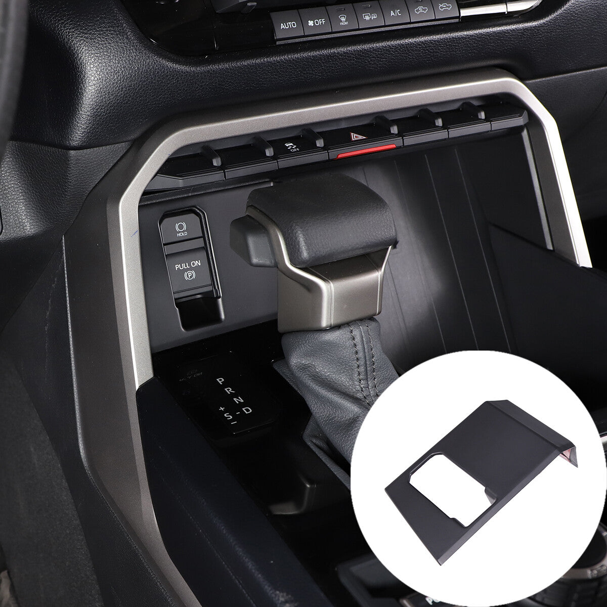 Matte Black ABS Interior Decoration Cover Trim Kit For Toyota Tundra 2022-26 US - Variants 26-29 14