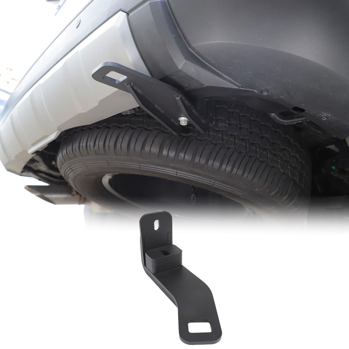 Steel Rear Bumper Right Bottom Tow Hook For Toyota Land Cruiser Prado LC250 24+ 4