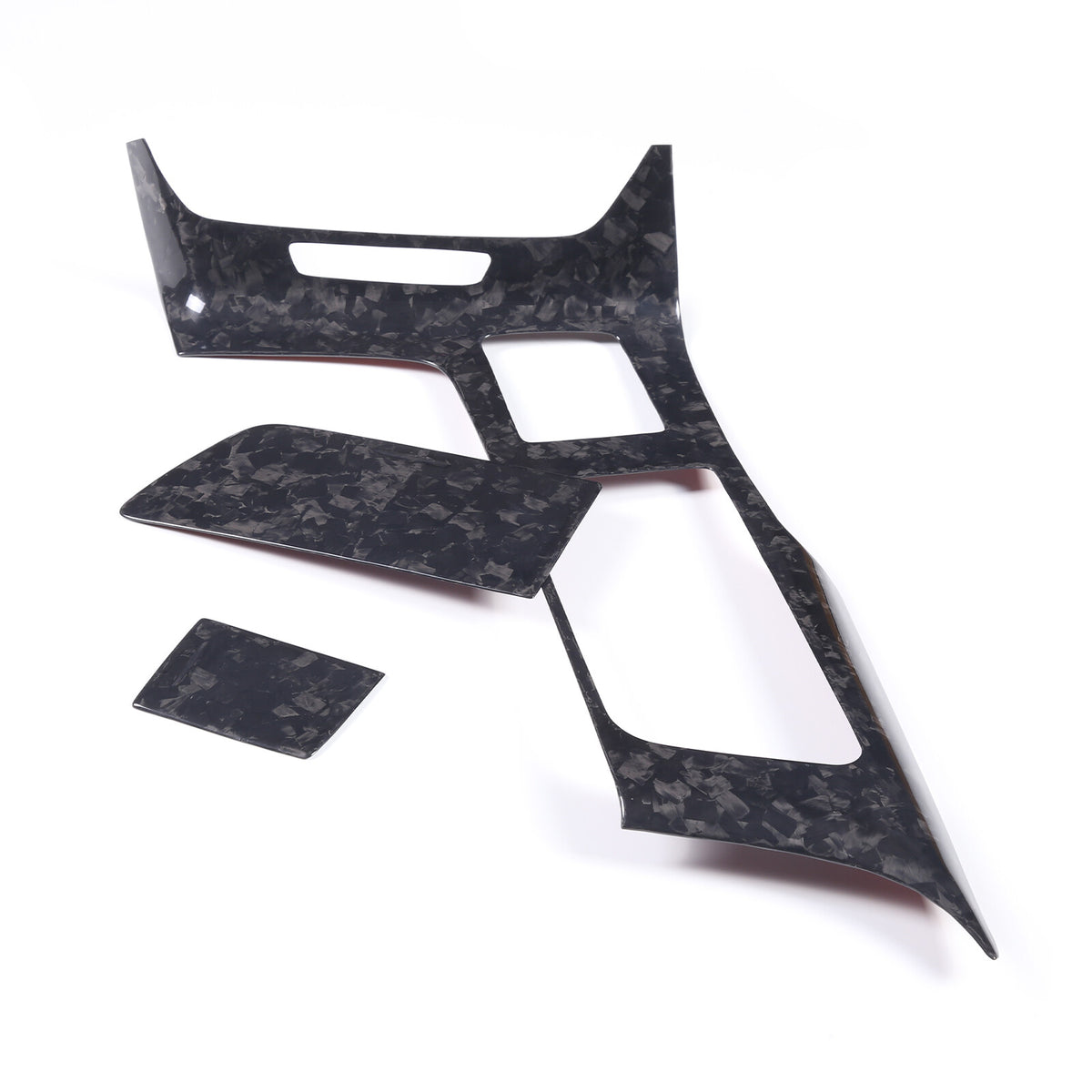 Forged Carbon Center Water Cup Holder Panel Trim Cover For Corvette C7 2014-2019 5