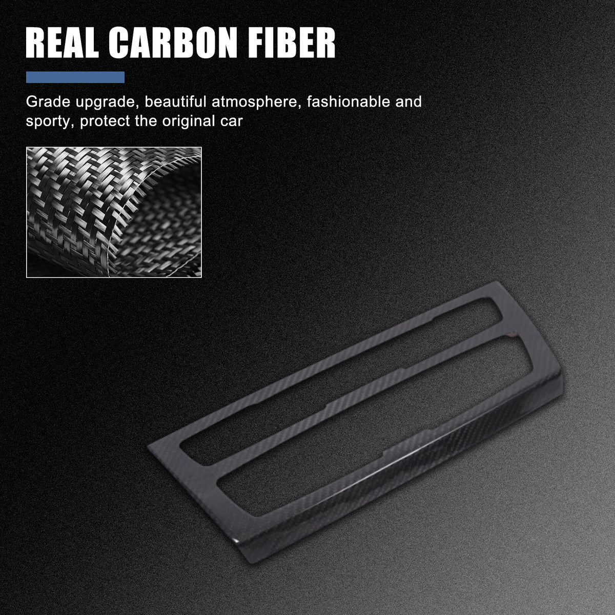 Real Carbon fiber Center Console air outlet Trim Cover For BMW 1 2 Serie 2012-16 12
