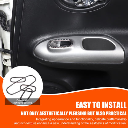 Soft Carbon Fiber Interior Center Console trim Sticker For Nissan Juke 2011-2019 132