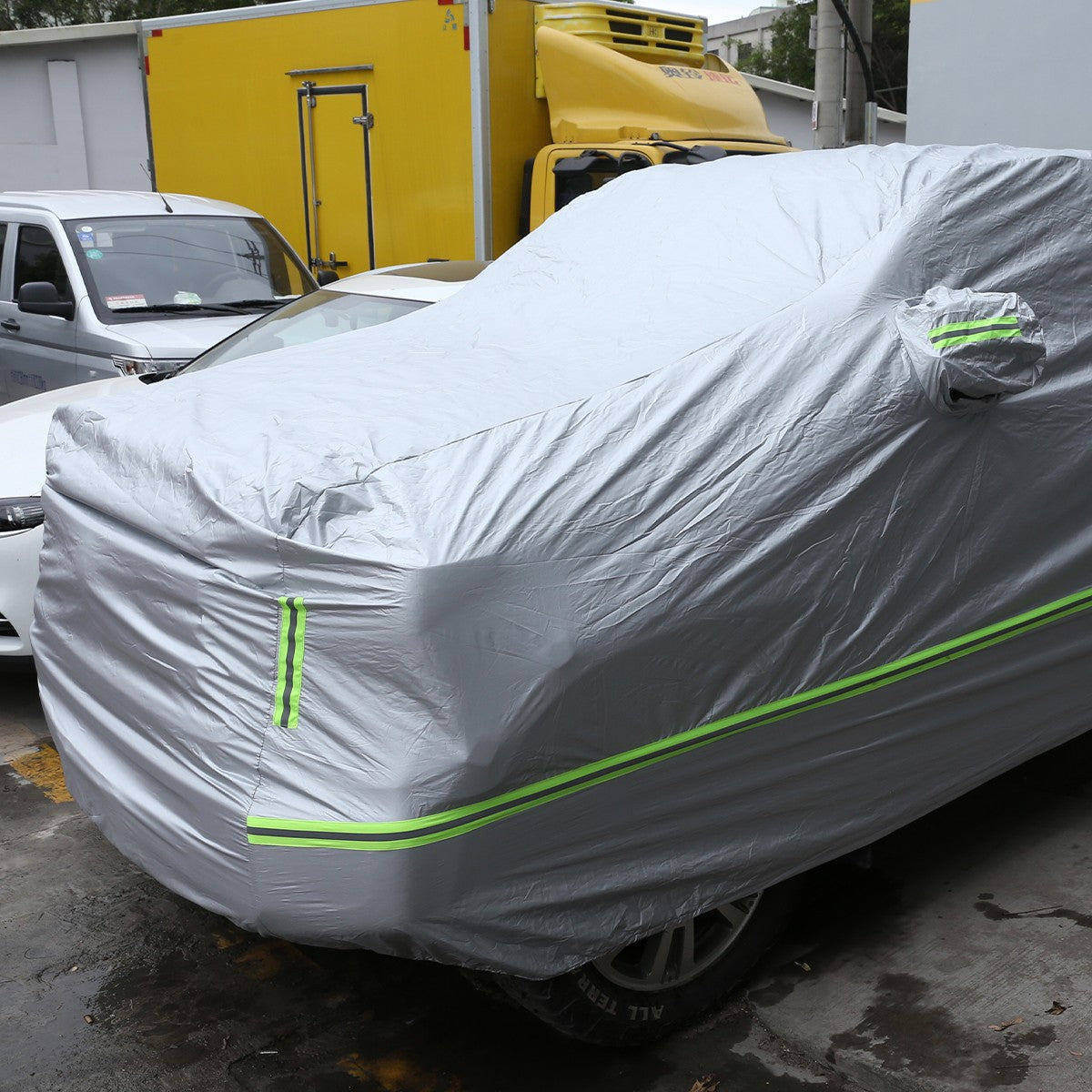 Full Car Cover Outdoor Waterproof Sun Heat Resistant For Toyota Tundra 2007-2021 12