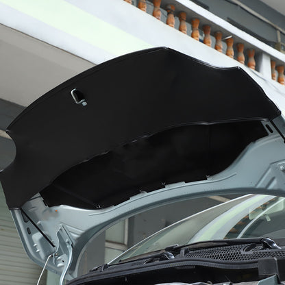 PU Leather Car Bonnet Hood Bra Wind & Bug Deflectors For Fiat 500 2007-2024 8