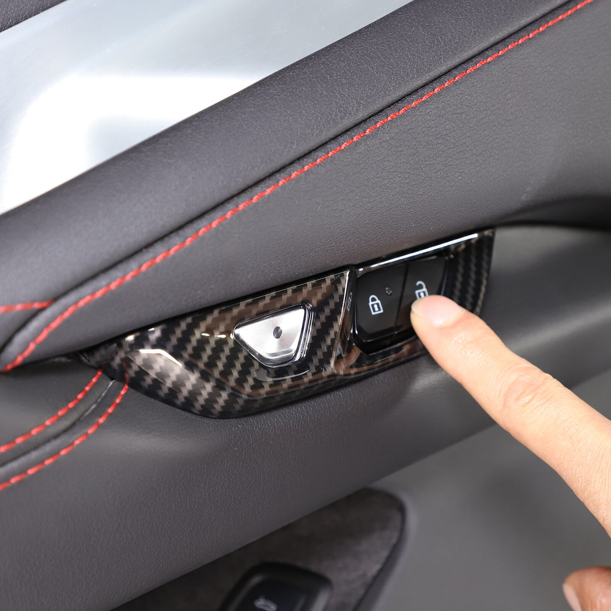 ABS Carbon Fiber Interior Full Cover Trim Kit Set For Corvette C8 2020-2025 118