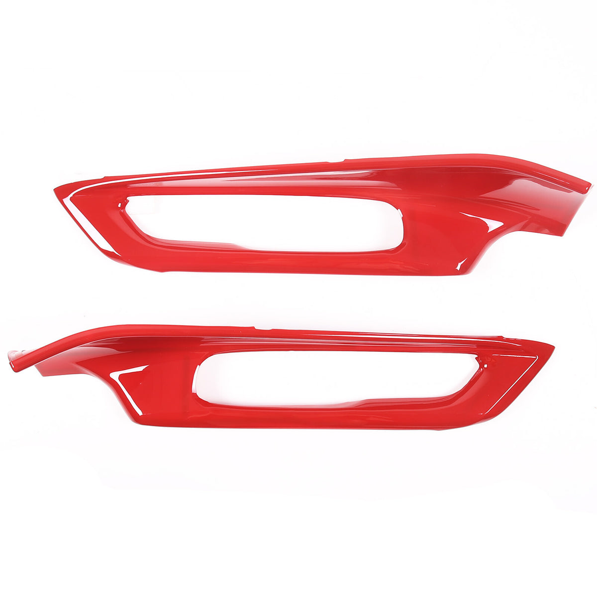 Red ABS Interior Door Window lift Panel Trim Cover Fits For Corvette C8 2020-26 17