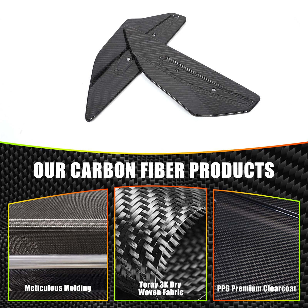 Real Carbon Fiber Replacement Rear Tail Trunk Lid Cover For Corvette C8 20+ US 17