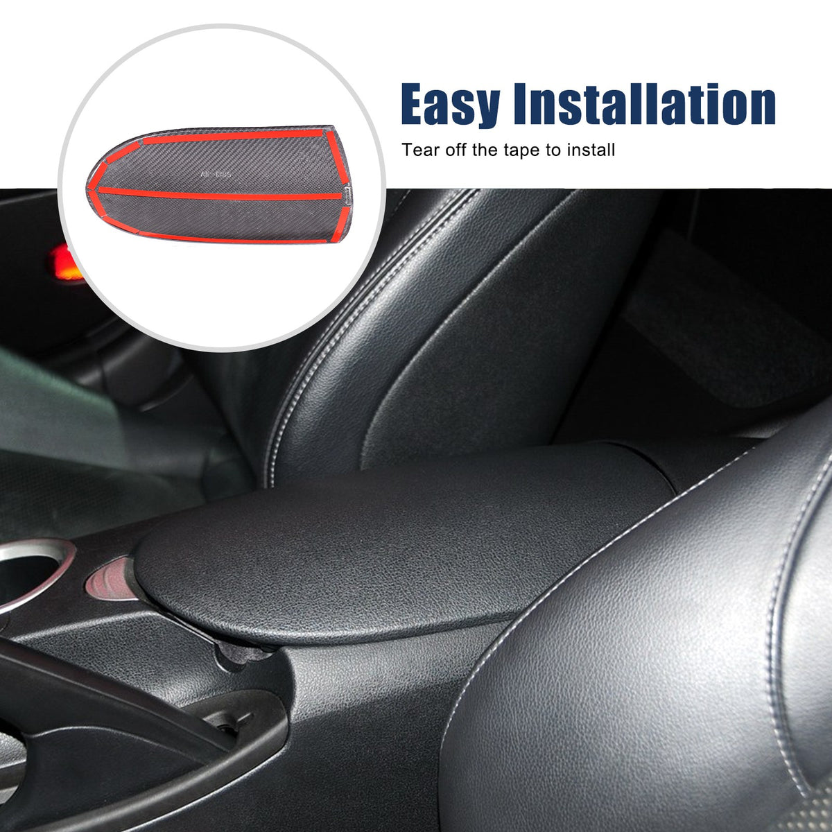 Real Carbon Fiber Center Console Armrest Box Cover For Nissan 370Z Z34 2009-2020 10