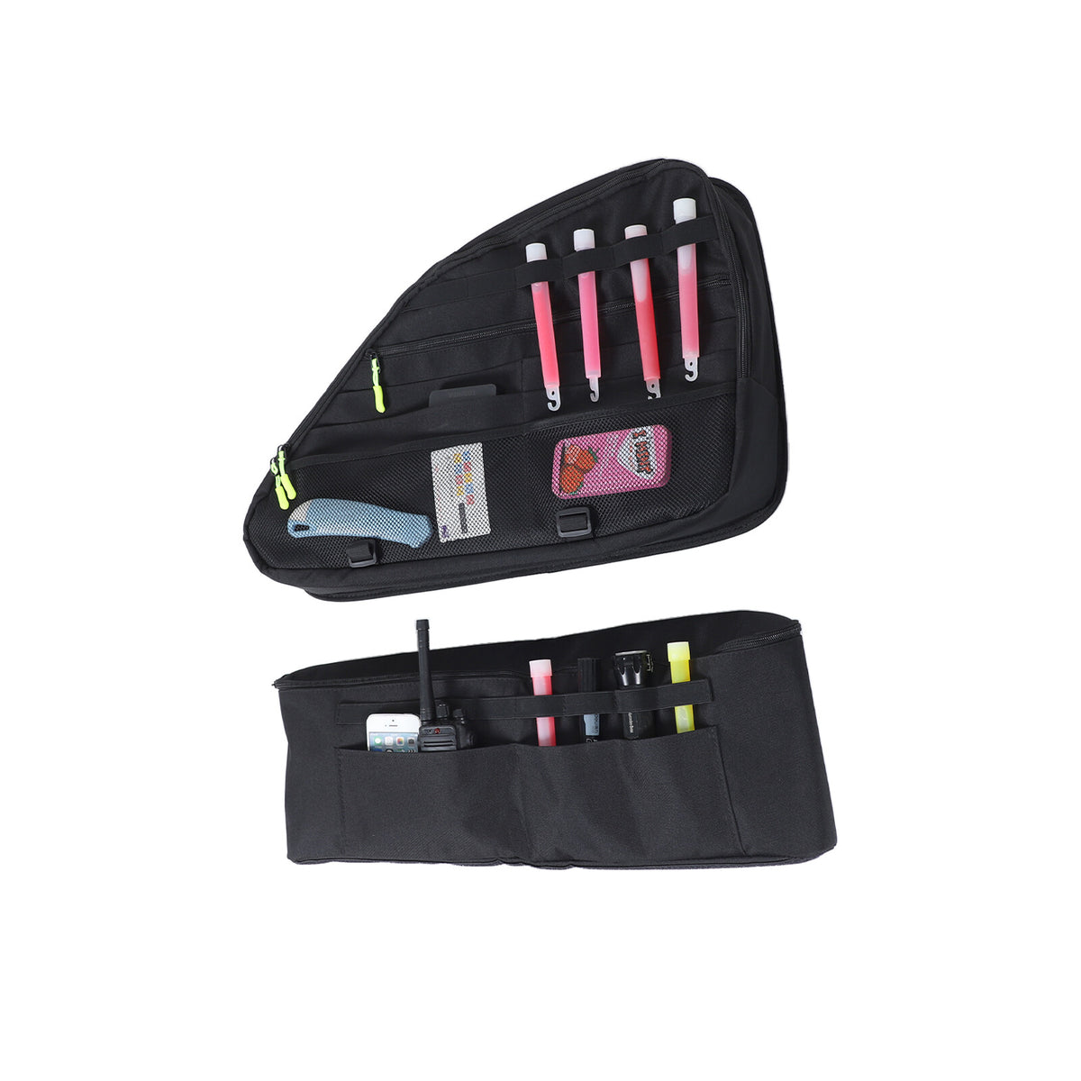 Black Rear Trunk Left Side Storage Bag Organizer For Honda Odyssey RB3 2014-24 1