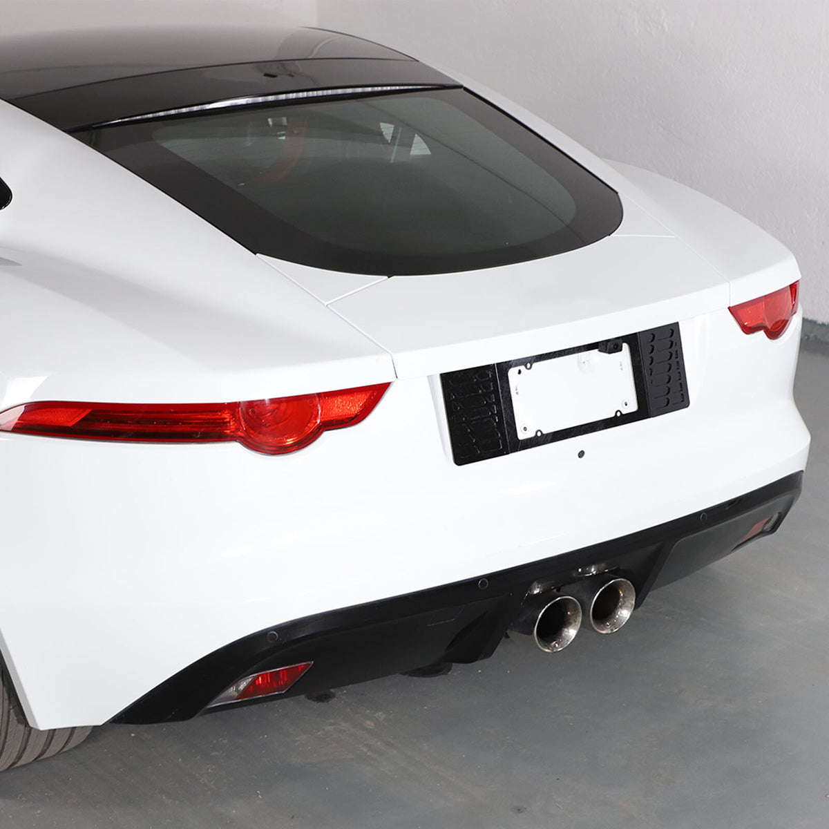 Rear license plate Black Auminum Alloy filler Frame For Jaguar F-TYPE 2013-24 US 6