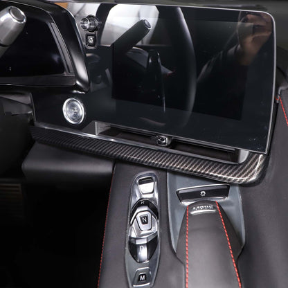 Carbon Fiber ABS Interior Full Decor Cover Trim Kit For Corvette C8 2020-2025 - Styles 1-5 56