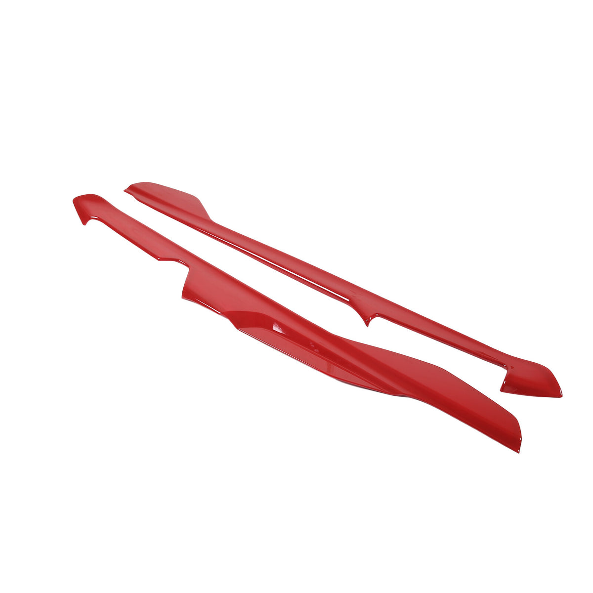 ABS Red Car Side Center Console Strips Trim For Corvette C8 Z51 Z06 2020-26 US 13