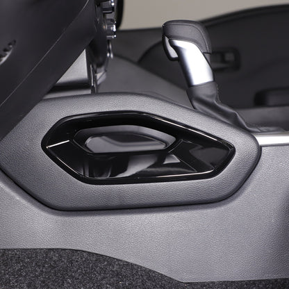 Glossy Black Center Console Side Armrest Frame Trim For Nissan Frontier 2022+ 3