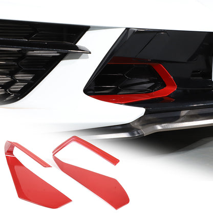 Red Front Side Air Intake Vent Grille Cover Trim For Corvette C8 20-25 US 20