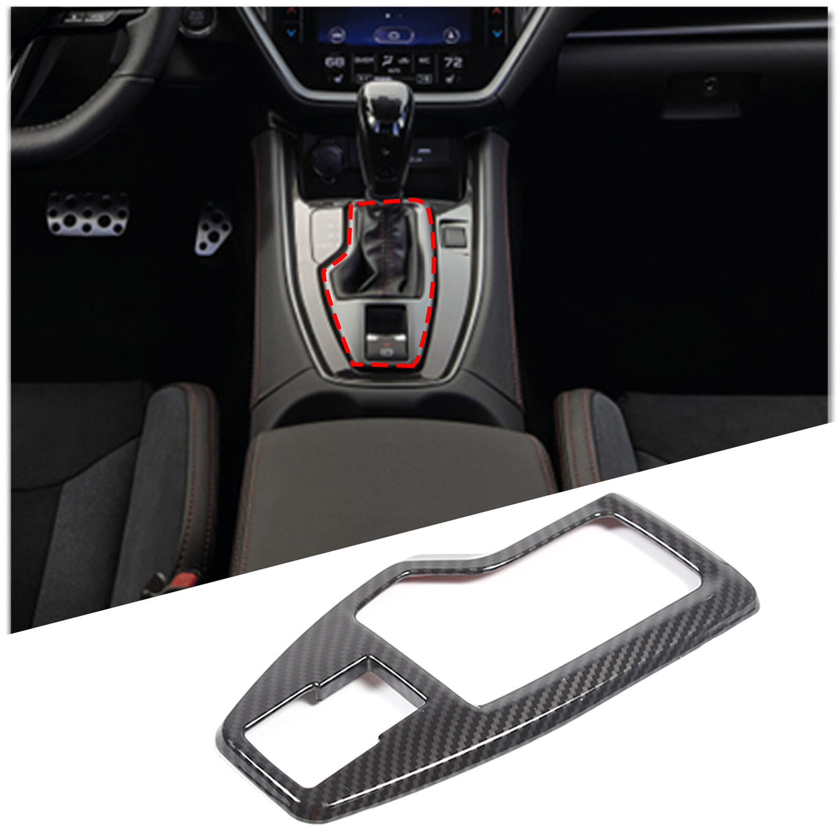 Carbon Fiber ABS Interior Full Cover Trim Kit Set For Subaru WRX AT 2022-2025 - Styles 1-5 13