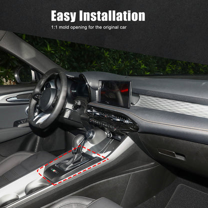 Real Carbon Fiber Center Gear Shift Panel Trim For Alfa Romeo Tonale 2023-2025 15