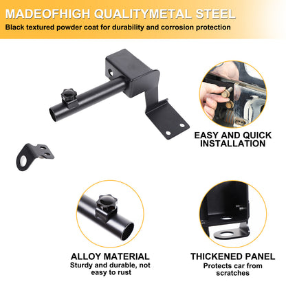 Front Bumper Flagpole Holder Antenna Mount Bracket For Hummer H2 2003-2009 16