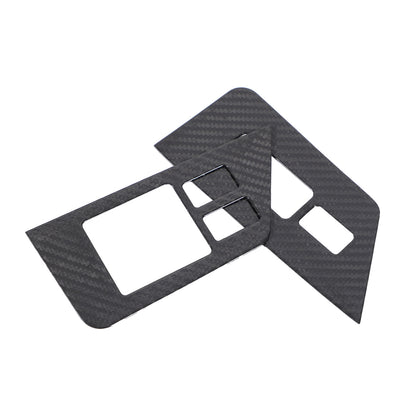 Real Carbon Fiber Window Lift Switch Button Trim For Nissan GTR R35 2008-2016 13