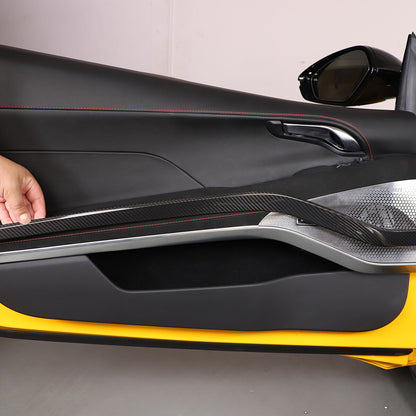 Real Carbon Fiber Interior Door Panel Strip Trim For Lotus Emira V6 i4 23-25 US 9