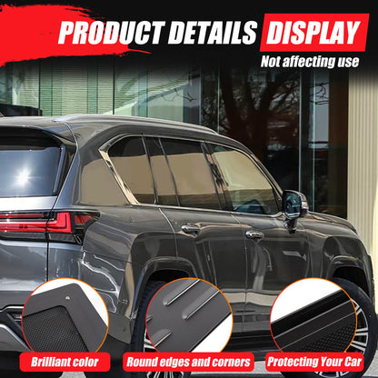 Rear Door Window Louver Air Vent Trim For Lexus LX/Toyota Land Cruiser LC300 22+ 3