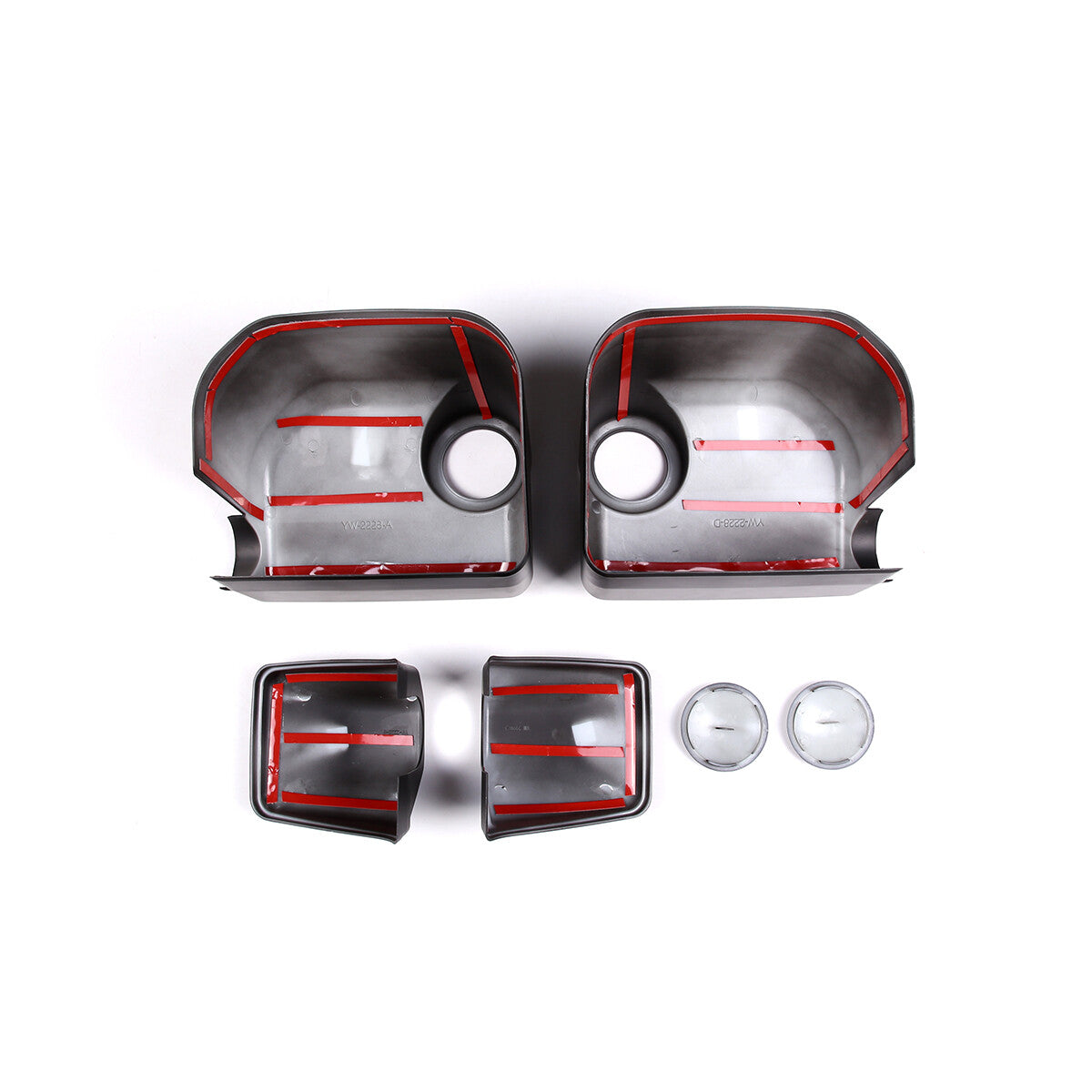 Matte Black Outer Rear View Mirror Cover Trim For Toyota FJ Cruiser 2007-2021 3