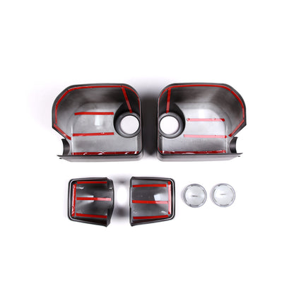 Matte Black Outer Rear View Mirror Cover Trim For Toyota FJ Cruiser 2007-2021 3