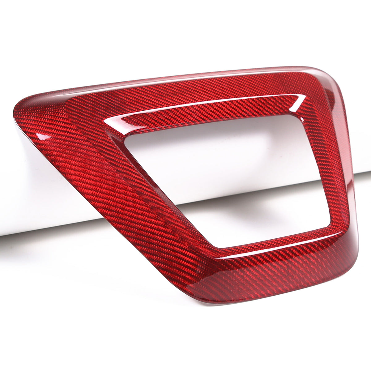 Red Real Carbon fiber Rear Bumper lower brake light frame For GR Supra 19-24 13