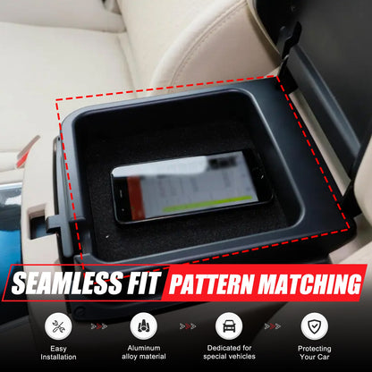 Center Console Safe Gun Storage Lock Box W/ Tray For Nissan Pathfinder 2013-18 17