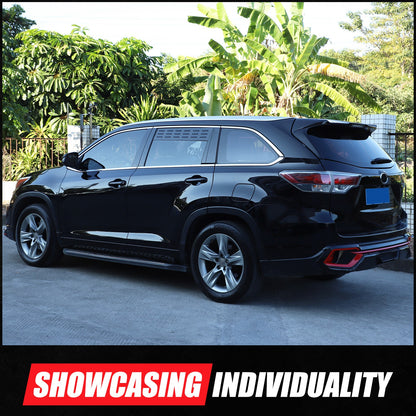 Rear Ventilation Louvers Shutter Cover Trim For Toyota Highlander XU70 15-21 US 16