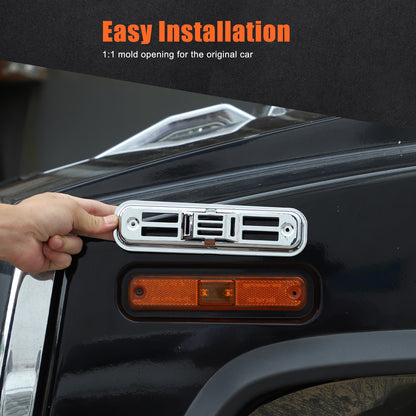 Silver Chrome Exterior Door Handle Mirror Hood Vent Trim Kit For Hummer H2 03-09 123