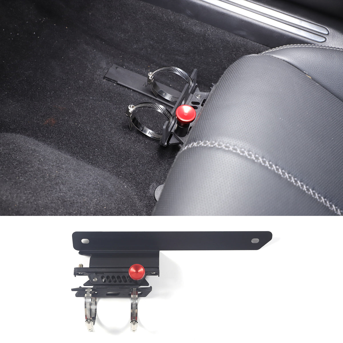 Adjustable Black Car Fire Extinguisher Mount Bracket For Mazda MX-5 Miata 16-23 21