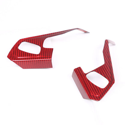 Red Real Carbon Fiber Full Interior Set Decor Trim Kit for Corvette C8 20-25 - Styles 66-68 13