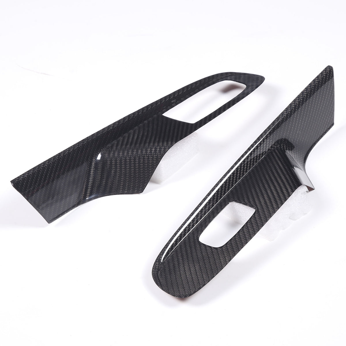 Real Carbon Fiber Window Lift Switch Panel Cover Trim For Corvette C8 Coupe 20+ 18
