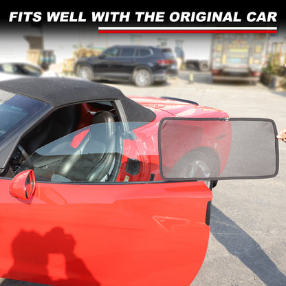 Car Window Screen Sun Shade Mesh Cover Windshield For Corvette C6 2005-2013 14